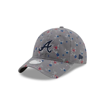 Atlanta Braves Gorra | New Era MLB Blossom 9twenty Adjustable Cap Mexico - Grises